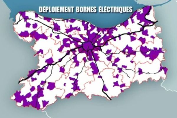 Le plan de déploiement des bornes de recharge électrique envisagé par le SDEC dans le Calvados