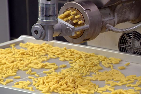 Chaque semaine, 300 kilos de pâtes sont produites dans l'atelier mellois.