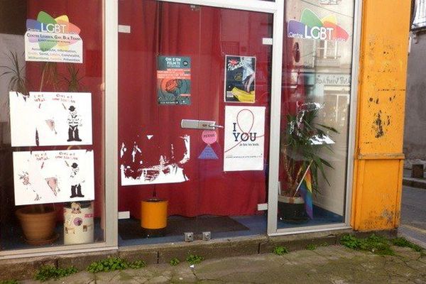 Le centre LGBT Nantes vandalisé à Nantes le 26 mars 2017