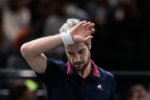 Richard Gasquet a dû déclarer forfait pour la finale de Coupe Davis France-Croatie au stade Pierre-Mauroy.