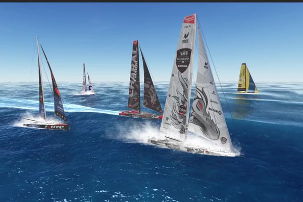 Réaliste mais sans "chichi", le graphisme du jeu Virtual Regatta fait embarquer ses joueurs à bord de véritables Imocas virtuels.