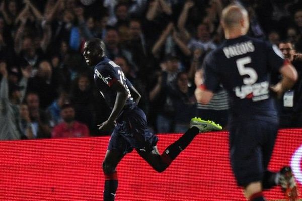 Cédric Yambéré après avoir marqué son 1er but en Ligue 1 face à l'OM