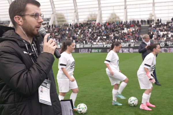 Maxime Malovry, speaker de l'Amiens SC.