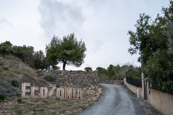 L'entrée du parc animalier Ecozonia à Cases-de-Pêne près de Perpignan dans les Pyrénées-Orientales - 25/01/2021