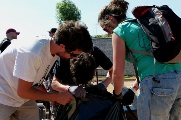 Comme tous les gros festivals, le Hellfest met l'accent sur le traitement des déchets.