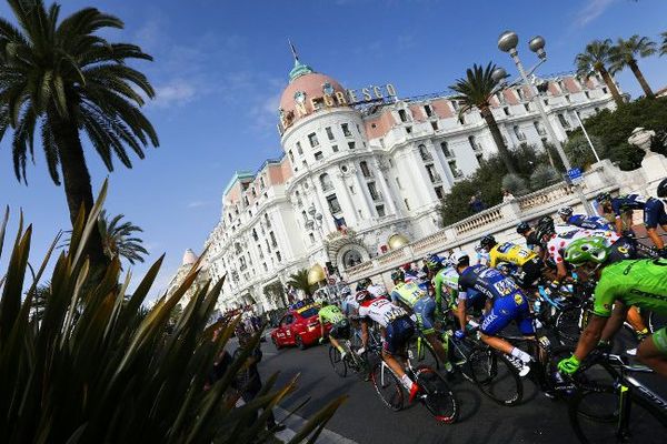 Le 13 mars 2016, à l'arrivée de la 74è édition du Paris-Nice. 