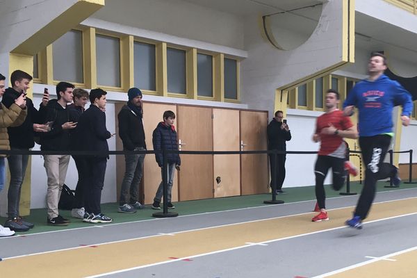 Christophe Lemaitre et Valentin Lavillenie à l’entraînement.