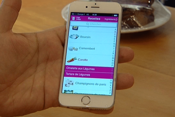Renseignez les ingrédients dont vous disposez : l'application frigomagic vous propose plusieurs recettes 