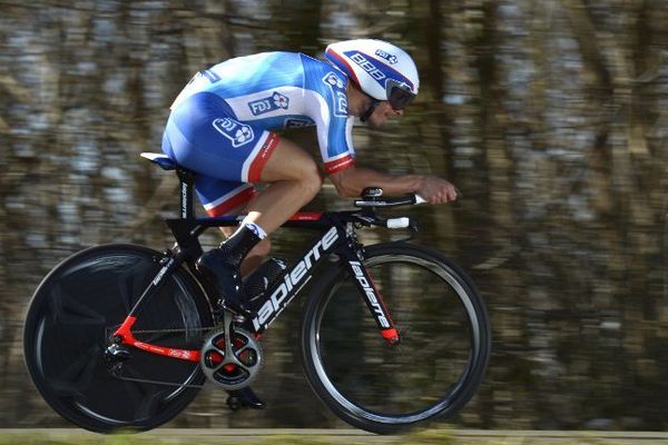 Sébastien Chavanel sur le Paris-Nice le 8 mars 2015.