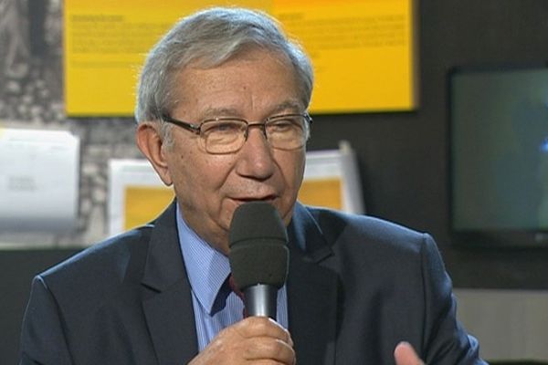 Bernard Cazeau à Cap Sciences lors de l'enregistrement émission spéciale Lascaux III -  le 11octobre 2012