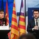 La présidente de la Région Occitanie, Carole Delga, et le président du gouvernement de Catalogne, Pere Aragonès, ont signé un accord de coopération ce 25 avril 2024.