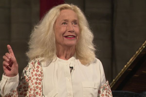 Brigitte Fossey était la récitante du concert inaugural