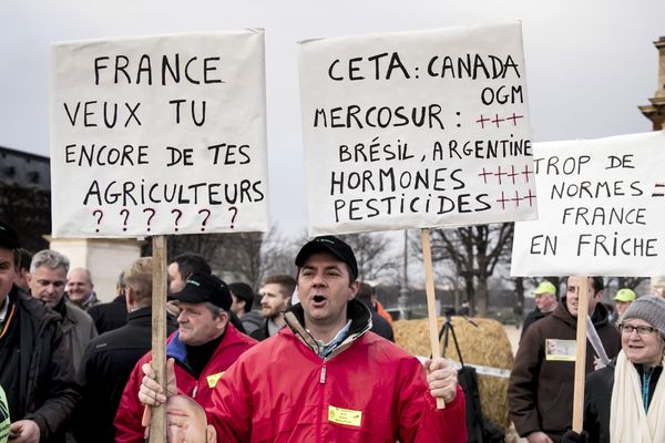 MaxPPP - Manifestation FNSEA/JA à Paris le 19 décembre 2017