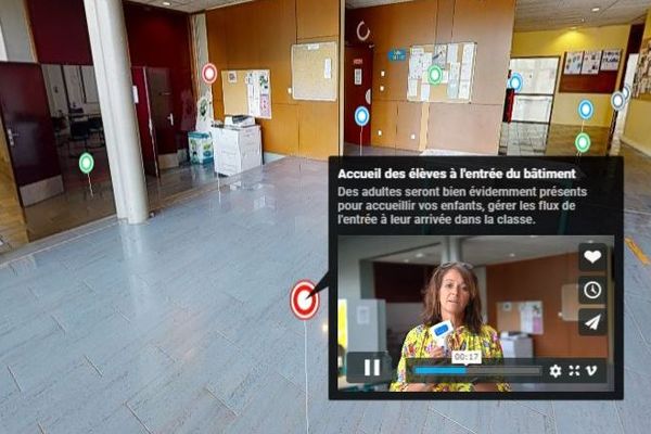 Frédérique Thérain a fait appel à Médias studio pour réaliser la visite virtuelle de son collège.