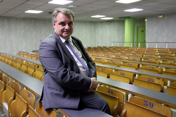 Le président d'Aix-Marseille Université Eric Berton, le 6 octobre 2023.