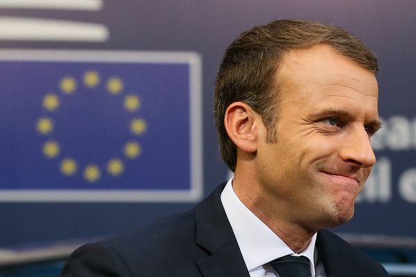 Emmanuel Macron lors du sommet européen de Bruxelles. Il sera en visite à Strasbourg le mardi 31 octobre.