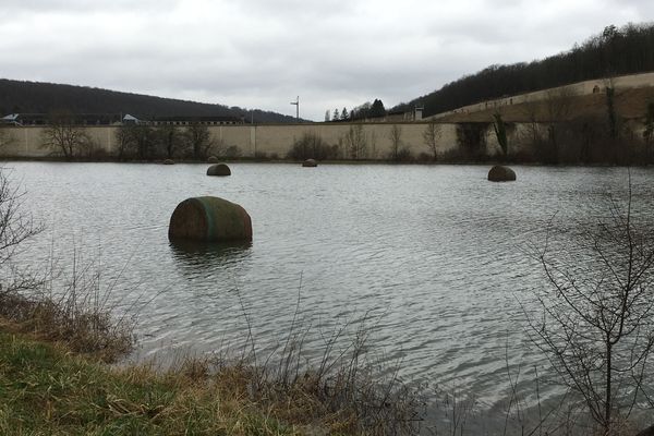 La prison de Clairvaux sous l'eau, dimanche 7 janvier 2018