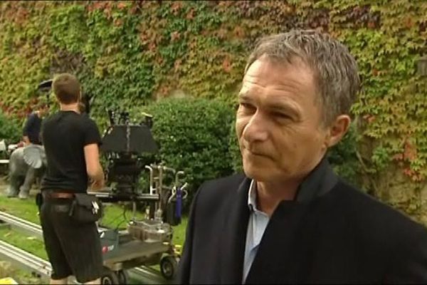 Bruno Wolkowitch en tournage à la Cité de Carcassonne