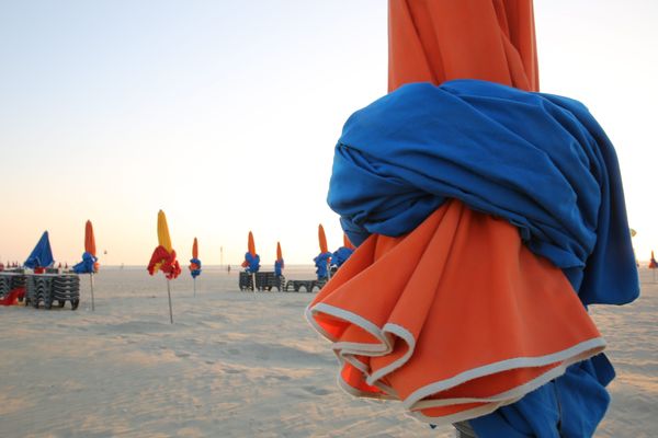 la plage de Deauville