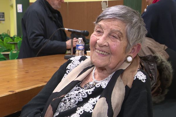 Ginette Kolinka à Angoulême, le 27 novembre 2023.