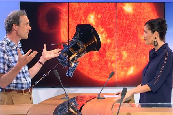 Thierry Dudok de Wit sur le plateau de France 3 Centre-Val de Loire