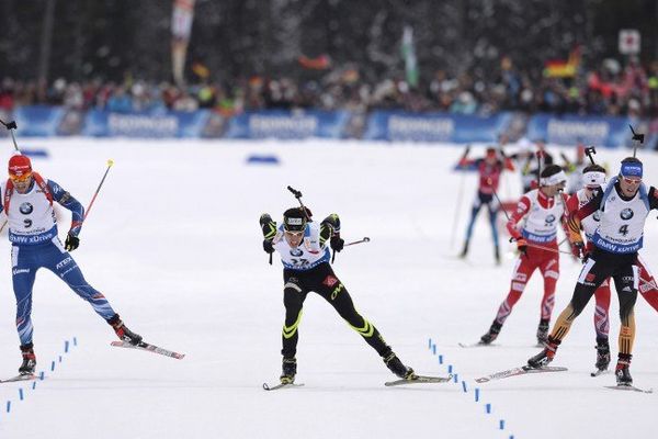 Arrivée Mass Start à Ruhpolding 