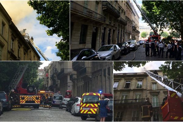 Le feu s'est déclaré dans un appartement des allées de Chartres à Bordeaux.