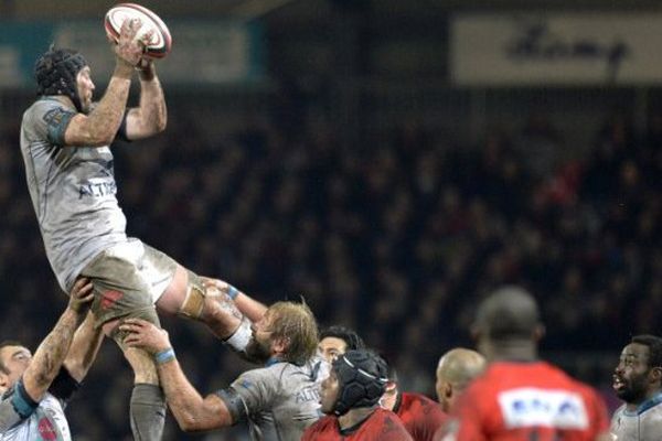 ARCHIVES. Tom Donnelly en pleine action lors de la dernière rencontre du MHR contre Oyonnax en janvier 2015.