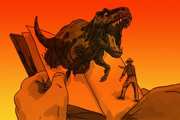 Festival de Gérardmer : hommage à Jurassic Park (illustration par Inès Pons-Teixeira)