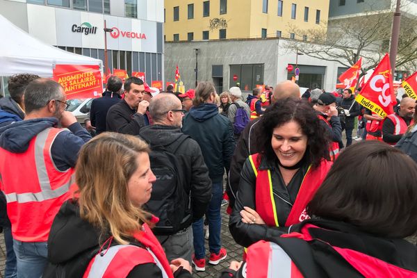 Manif Véolia centre ouest à Nantes, le 25 avril 2022