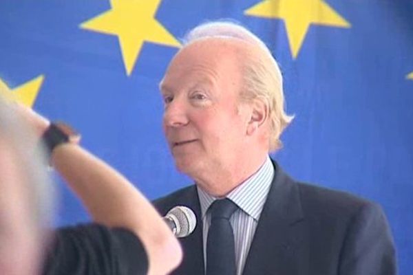 Brice Hortefeux a lancé le 23 avril à Chilhac la campagne de l'UMP pour les élections européennes.