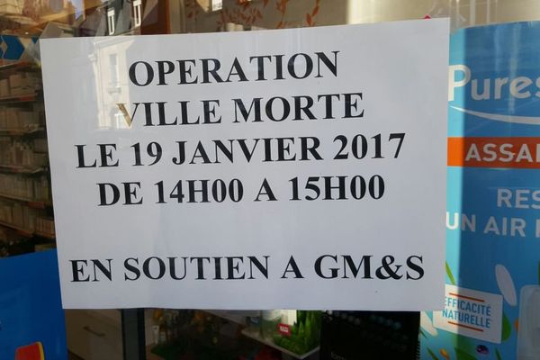 Les commerces seront fermés entre 14h00 et 15h00 en soutien aux salariés de GM&S industry