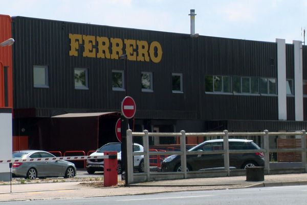 Le site de logistique de Ferrero France au Grand-Quevilly (Seine-Maritime). 