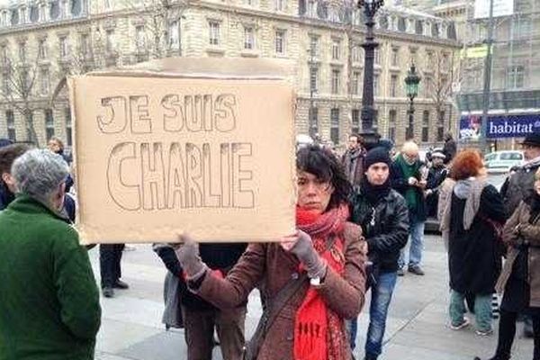 Rassemblement place de la République à Paris