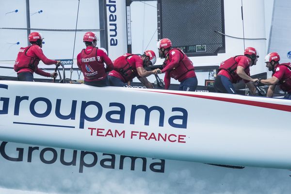 Groupama Team France est le petit poucet de la Coupe de l'America. 