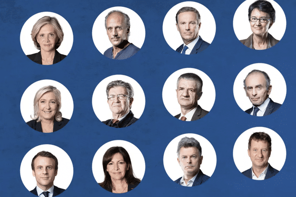 Les candidats à la présidentielle 2022.