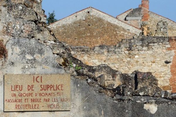 Les ruines du village martyr d'Oradour-sur-Glane