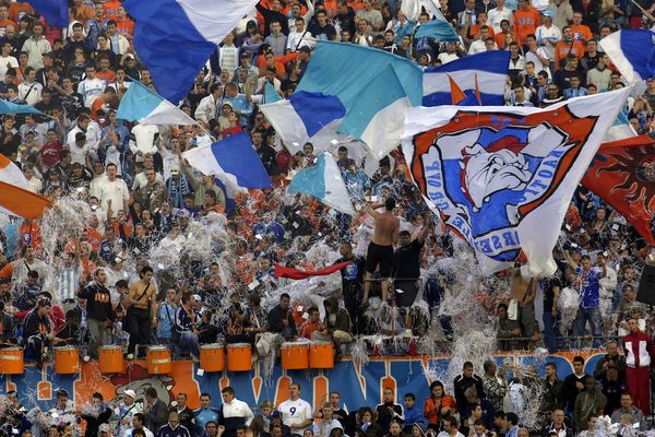 Les supporters South Winners au stade Vélodrome en 2007.