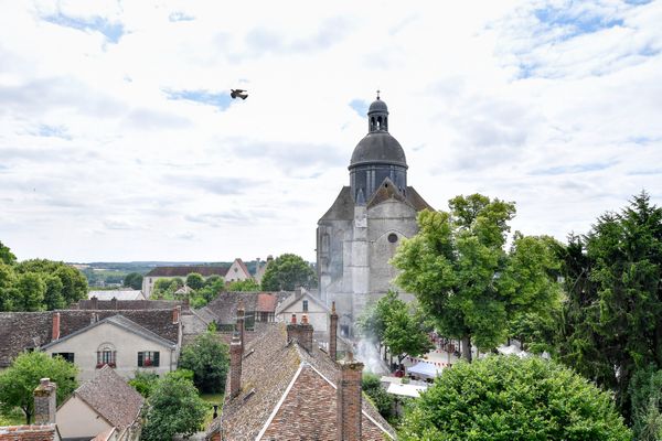 La ville de Provins (Seine-et-Marne) et sa citée médiévale classée au patrimoine mondiale de l'UNESCO.