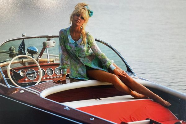 Une des photographies en couleur de l'exposition "Brigitte Bardot par Ghislain Dussart"