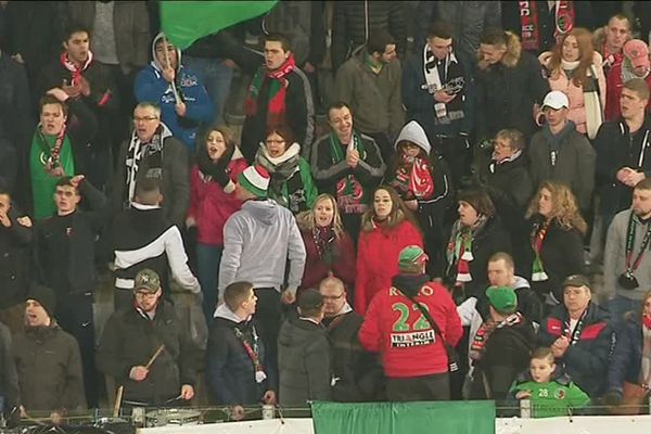 Quelques supporters sedanais ont bravé le froid