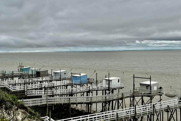 Carrelets à Talmont-sur-Gironde, Charente-Maritime