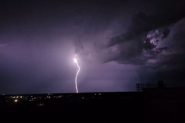 Orage dans la vallée de Thann en Alsace le 12 août 2024