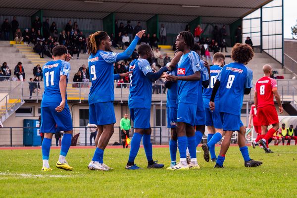 L'AFC Compiègne lors de sa victoire contre USE Saint-Leu, lors du 4e tour de la Coupe de France.