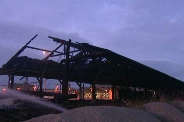 bâtiment incendié près de la gare de Brive, mercredi 12 septembre 2012