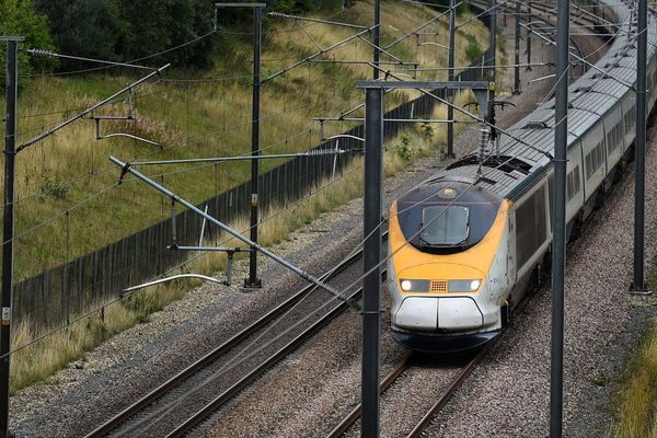 Un train Eurostar dans le Kent, en Angleterre, le 25 août 2015.  