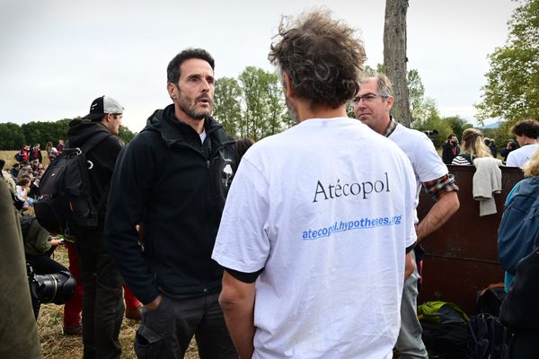 Thomas Brail, sur le site de La Crémade (Tarn) le 22 octobre 2023.