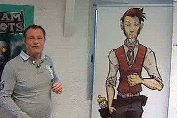 Perpignan - Stéphane Desrumeaux, créateur de jeux vidéo et l'un de ses personages