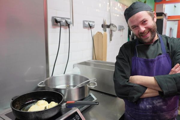 Jean-Sébastien Ohmann, inventeur du concept de snack de pâtes alsaciennes.