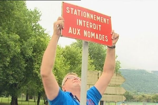 Le panneau était installé à Chalezeule depuis une vingtaine d'années